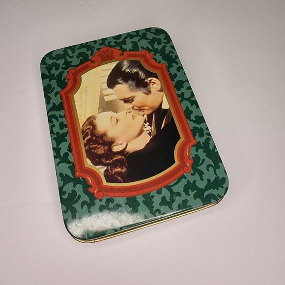Gone With The Wind Set Of Two Decks Of Playing Cards In Tin Container New 1989 - Picture 1 of 5